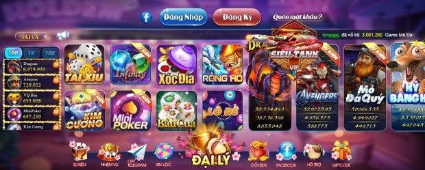 Benvip club – Cổng game đánh bài đổi thưởng siêu đỉnh 3 Kho game đa dạng