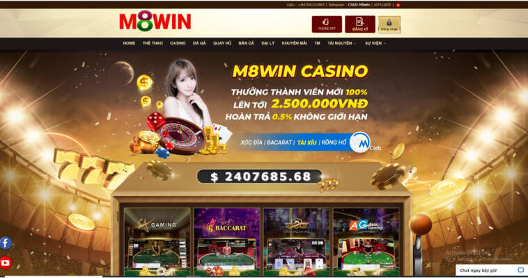 M8Win - Khám phá sân chơi cá cược trực tuyến hot nhất Việt Nam - Update 3/2023 3 Khám phá sân chơi cá cược trực tuyến đỉnh cao tại M8Win