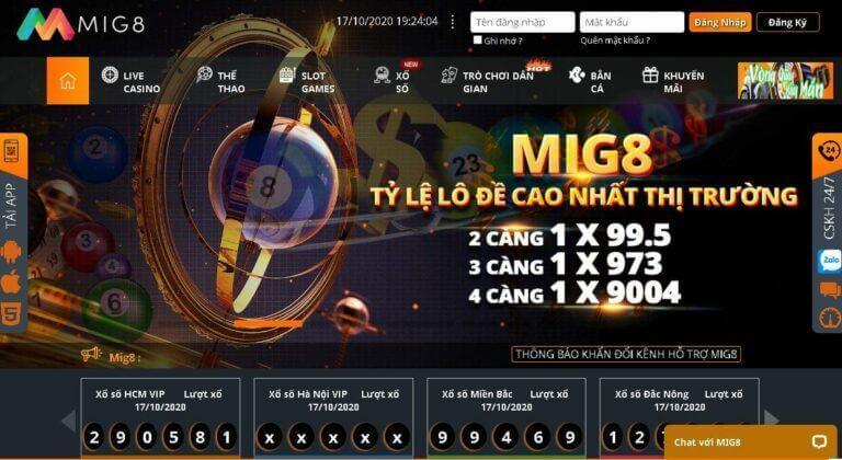 MIG8 – Chơi cá cược Xổ số - Lô đề ngon nhất hiện nay - Update 3/2023 1 Khám phá nhà cái MIG8 – Nhà cái cá cược Xổ số - Lô đề đỉnh nhất thị trường hiện nay