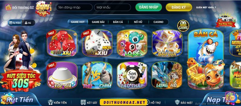 SONVIP - Cổng game quốc tế uy tín số 1 hàng đầu 4 Giao diện đồ họa cùng dàn âm thanh siêu đỉnh cao.