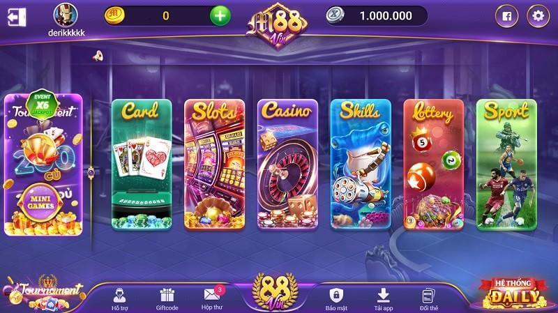 M88 Vin – Cổng game đổi thưởng uy tín top đầu thị trường 2 Giao diện hiện đại, đẹp mắt