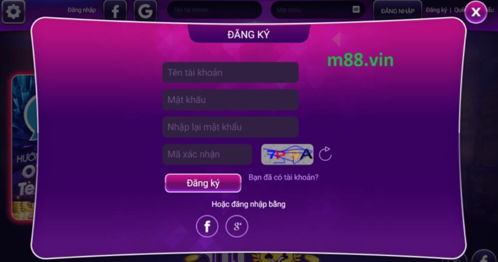 M88 Vin – Cổng game đổi thưởng uy tín top đầu thị trường 3 Hướng dẫn đăng kí tài khoản M88 Vin nhanh chóng
