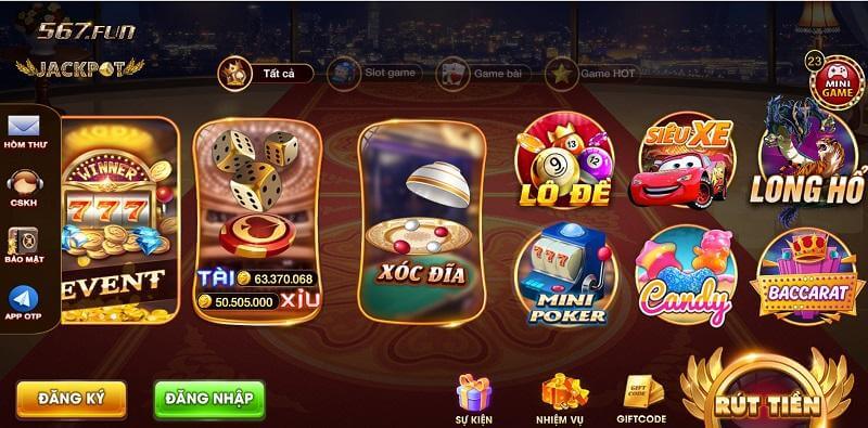 567 Fun cổng game đình đám và nổi tiếng nhất thị trường game online hiện nay 3 he thong tro choi 567 fun - 567 Fun