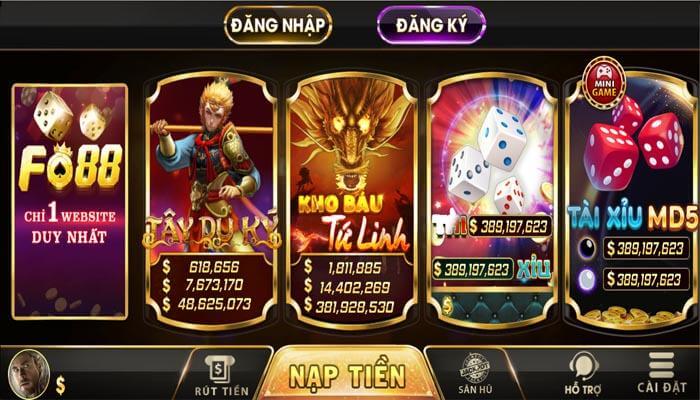 Fo88 Club - Cổng game Fo88 với giá trị phần thưởng siêu hot 2 Hệ thống trò chơi chất lượng cao