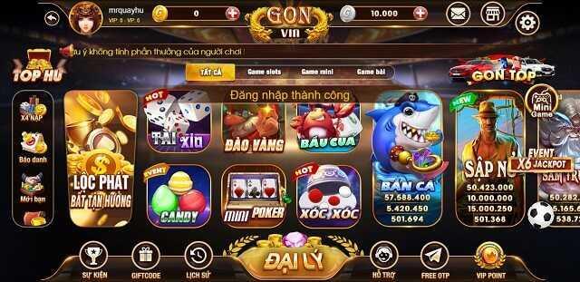 Gon Vin - Cổng game đổi thưởng thời thượng 2 he thong tro choi gonvin - Gon Vin