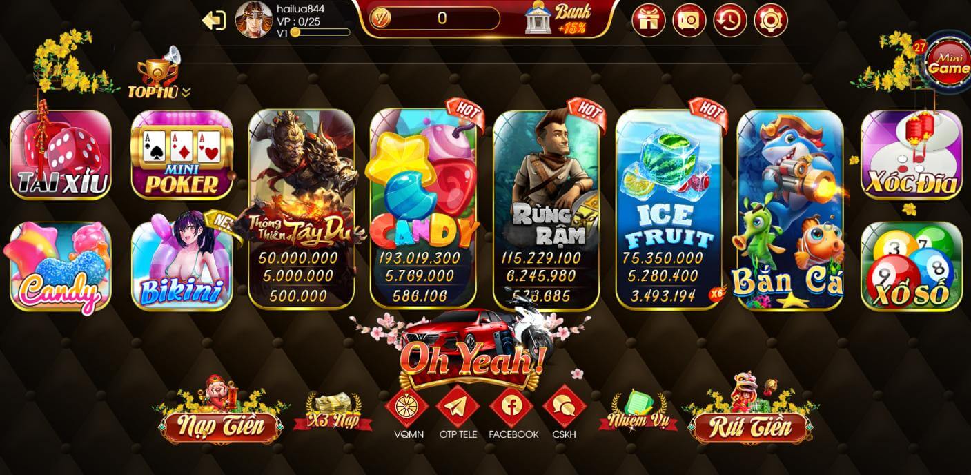 Yeah Win sân chơi đỉnh cao cho các cược thủ trải nghiệm và chinh phục 2 Hệ thống trò chơi Yeah Win