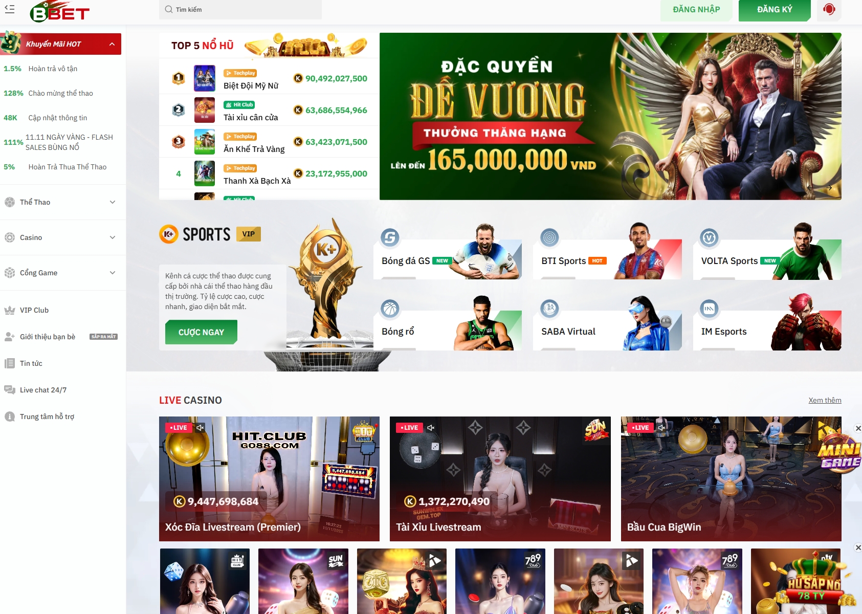 Bbet - Đam mê cá cược thì tham gia cùng Bbet 2025 1 Những loại hình cá cược cực VIP của Bbet
